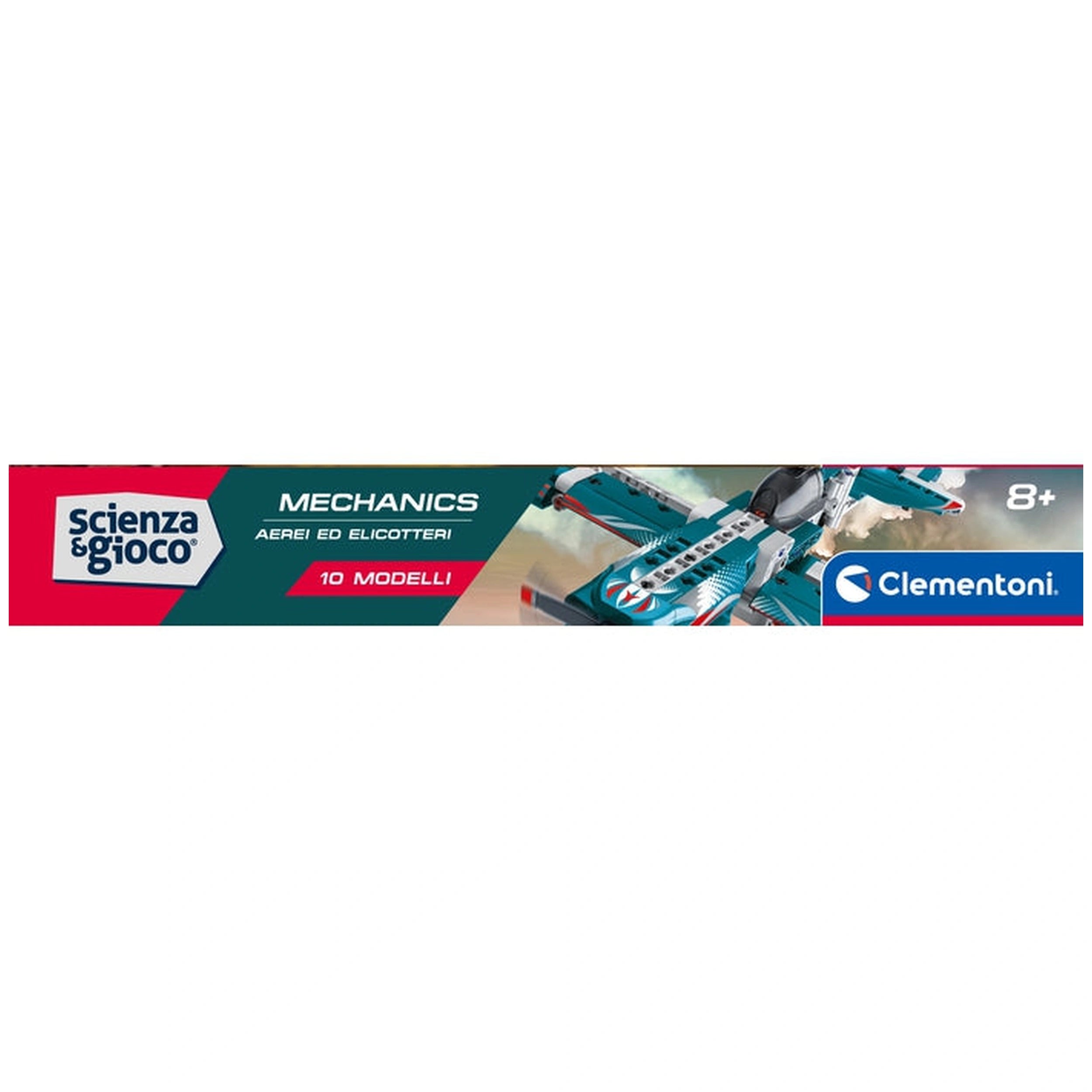 Clementoni Scienza E Gioco Build - Mechanics Build 10 Models - Airplanes And Helicopters Construction Set Toys
