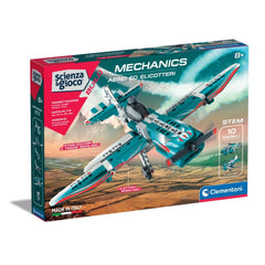 Clementoni Scienza E Gioco Build - Mechanics Build 10 Models - Airplanes And Helicopters Construction Set Toys
