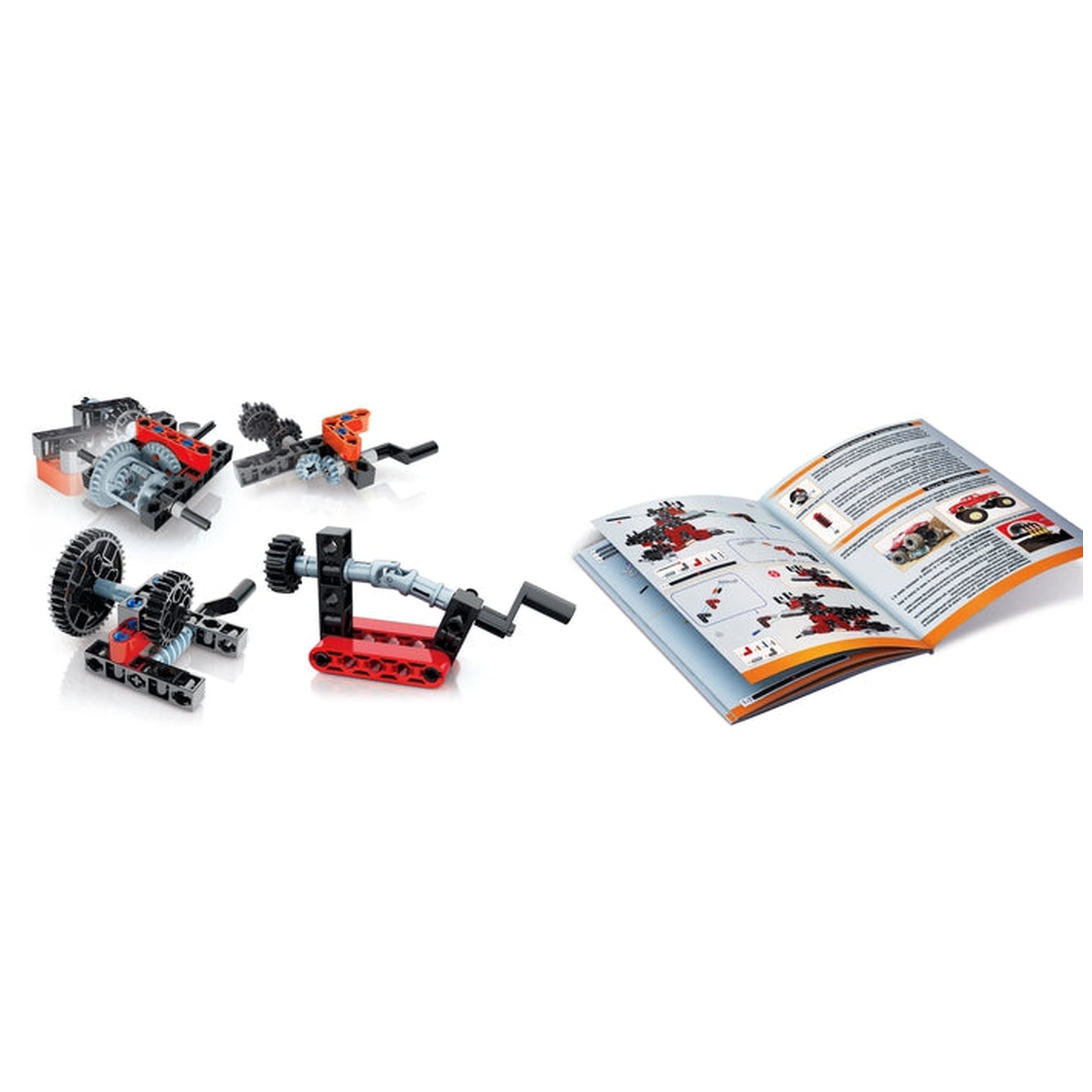 Clementoni Scienza E Gioco Construcción - Mecánica Construye 10 Modelos - Set de Juguetes de Construcción de Camiones Monstruo