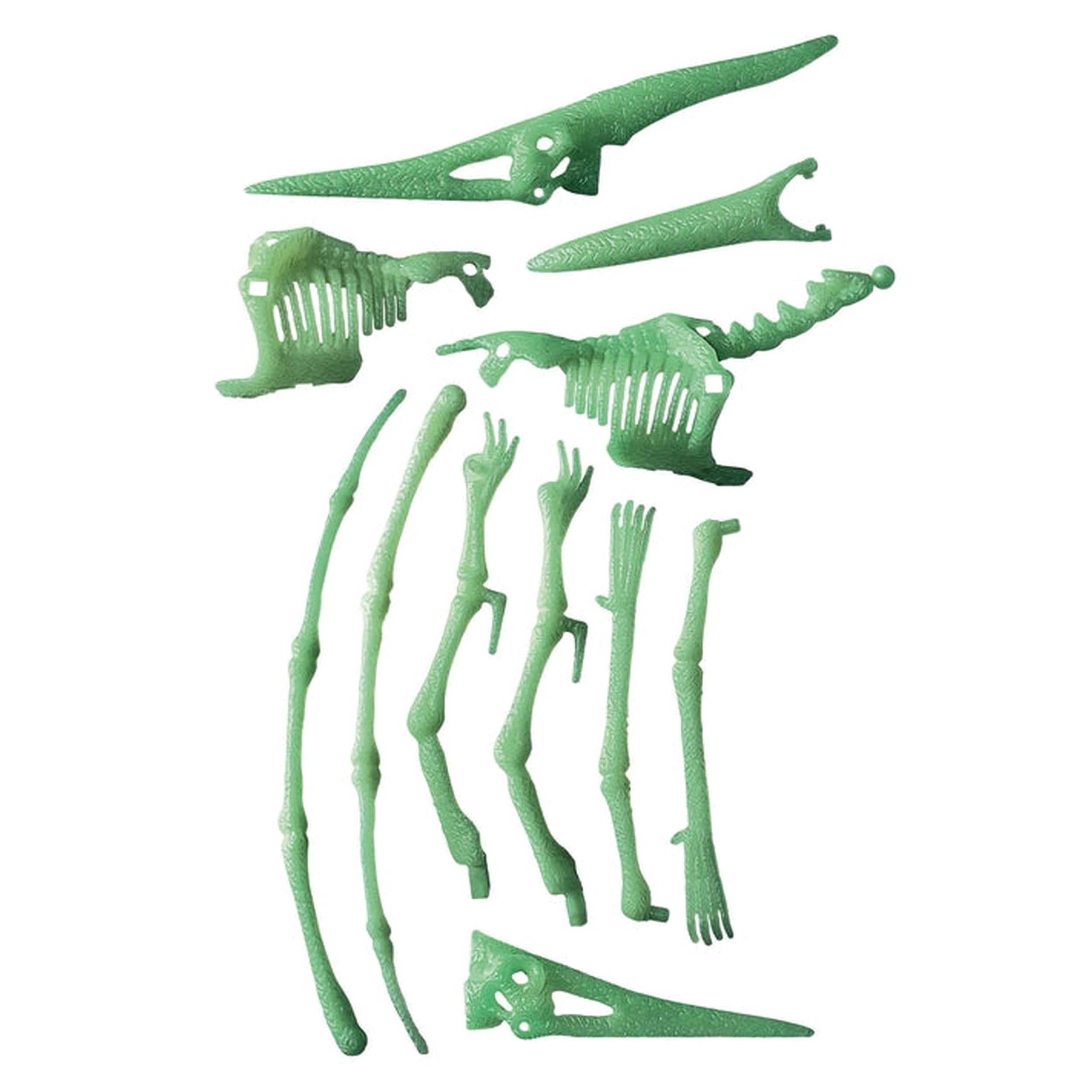 Clementoni Scienza E Gioco Lab - Archeogiocando - 2 In 1 Pteranodonte E Velociraptor Glow In The Dark Toy Playsets