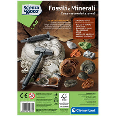 Clementoni Scienza E Gioco Lab - Fossils And Minerals Toy Playsets