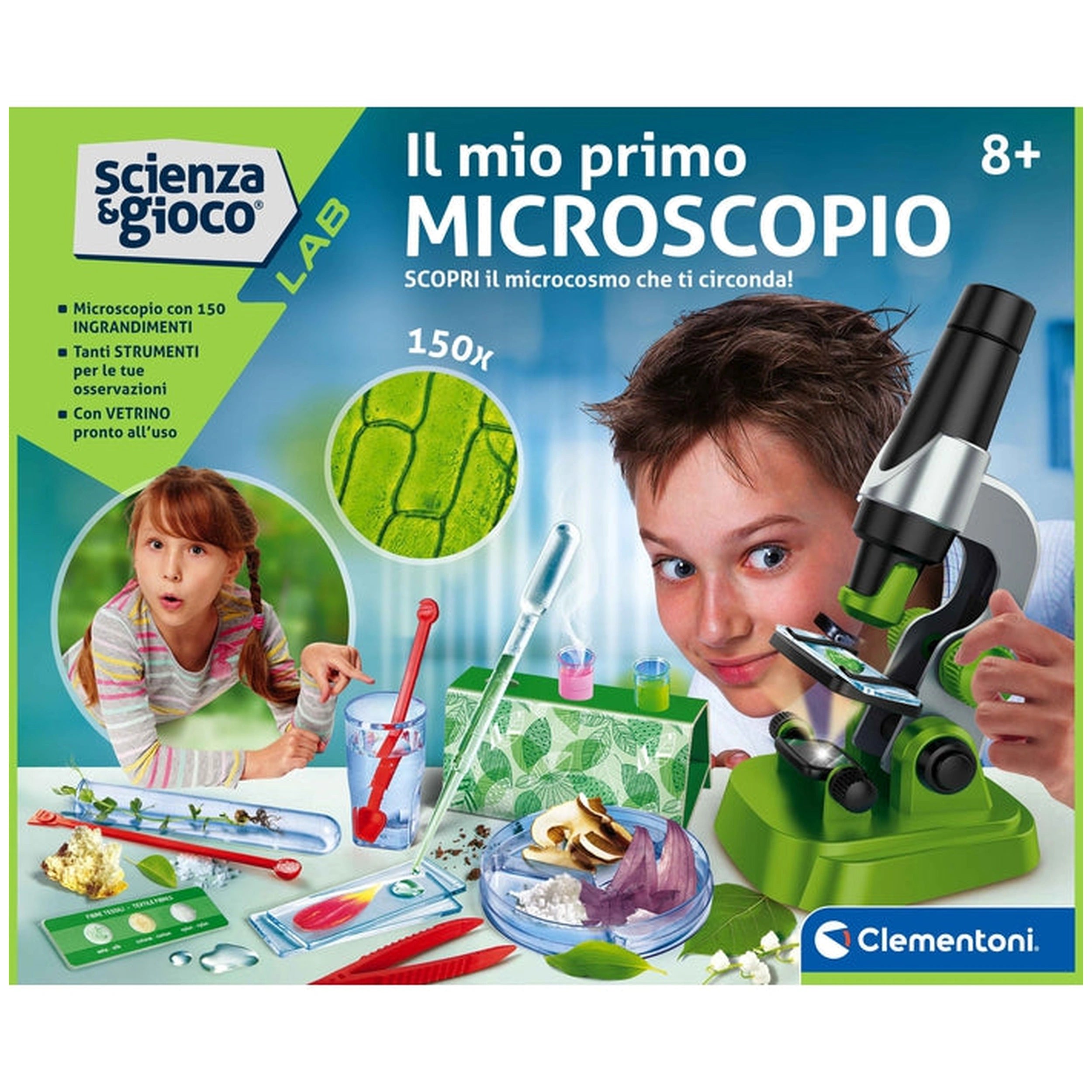 Clementoni Scienza E Gioco Lab - Il Mio Primo Microscopio Toy Playsets - Italian Edition