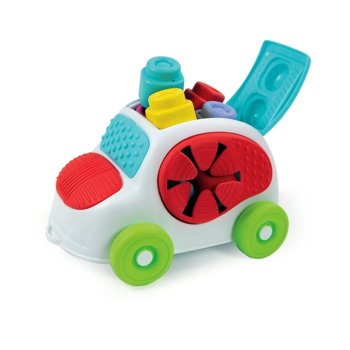 Clementoni Soft Clemmy - Coche Sensorial Táctil, Móvil y Jugable para Bebés
