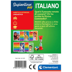 Clementoni - Testa A Testa Juegos de Cartas Italiano - Edición Italiana