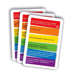 Clementoni - Testa A Testa Juegos de Cartas Matemática - Edición Italiana