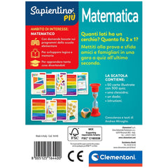 Clementoni - Testa A Testa Juegos de Cartas Matemática - Edición Italiana