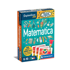 Clementoni - Testa A Testa Juegos de Cartas Matemática - Edición Italiana
