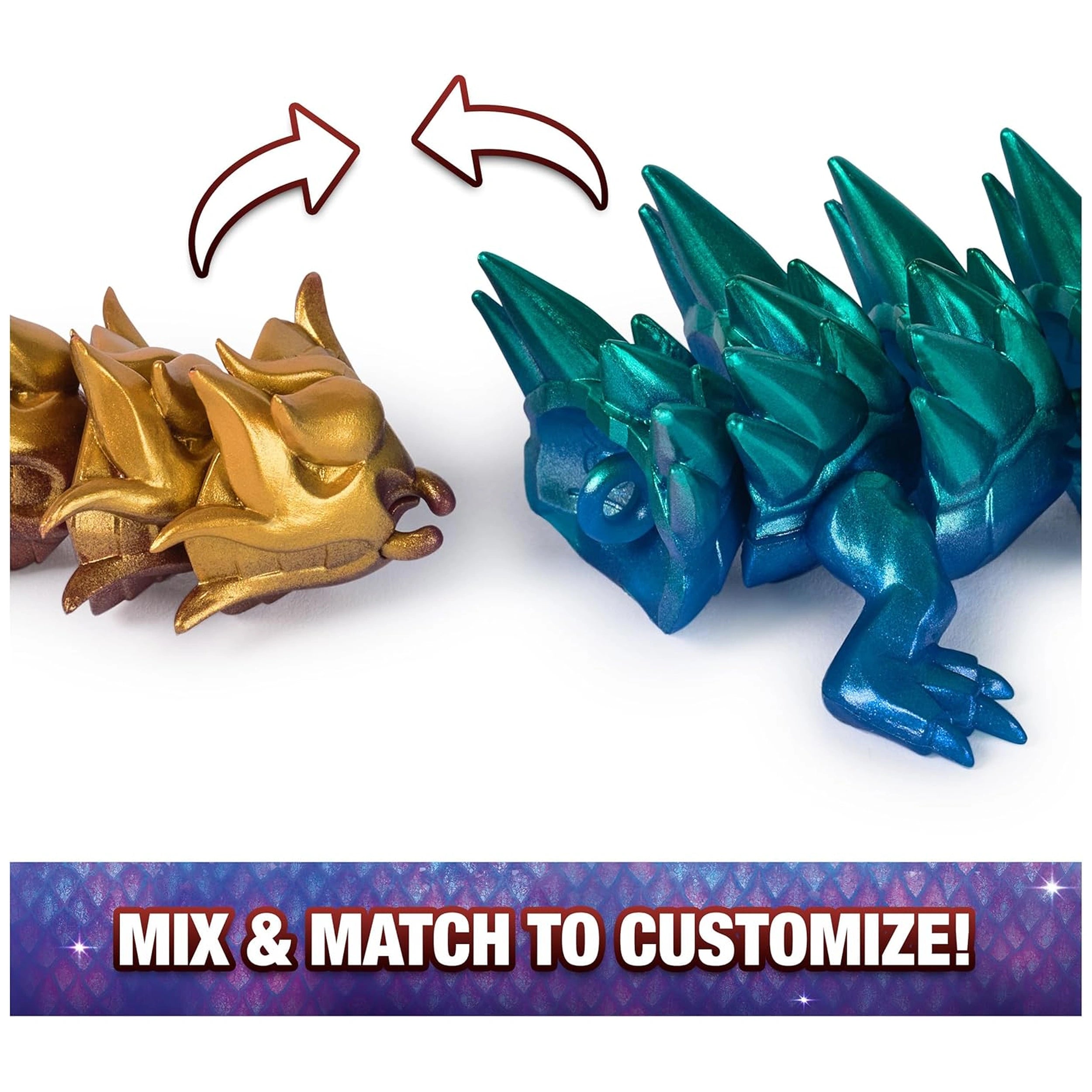 CrystaLynx - Figura de Dragón Articulada - Coleccionables