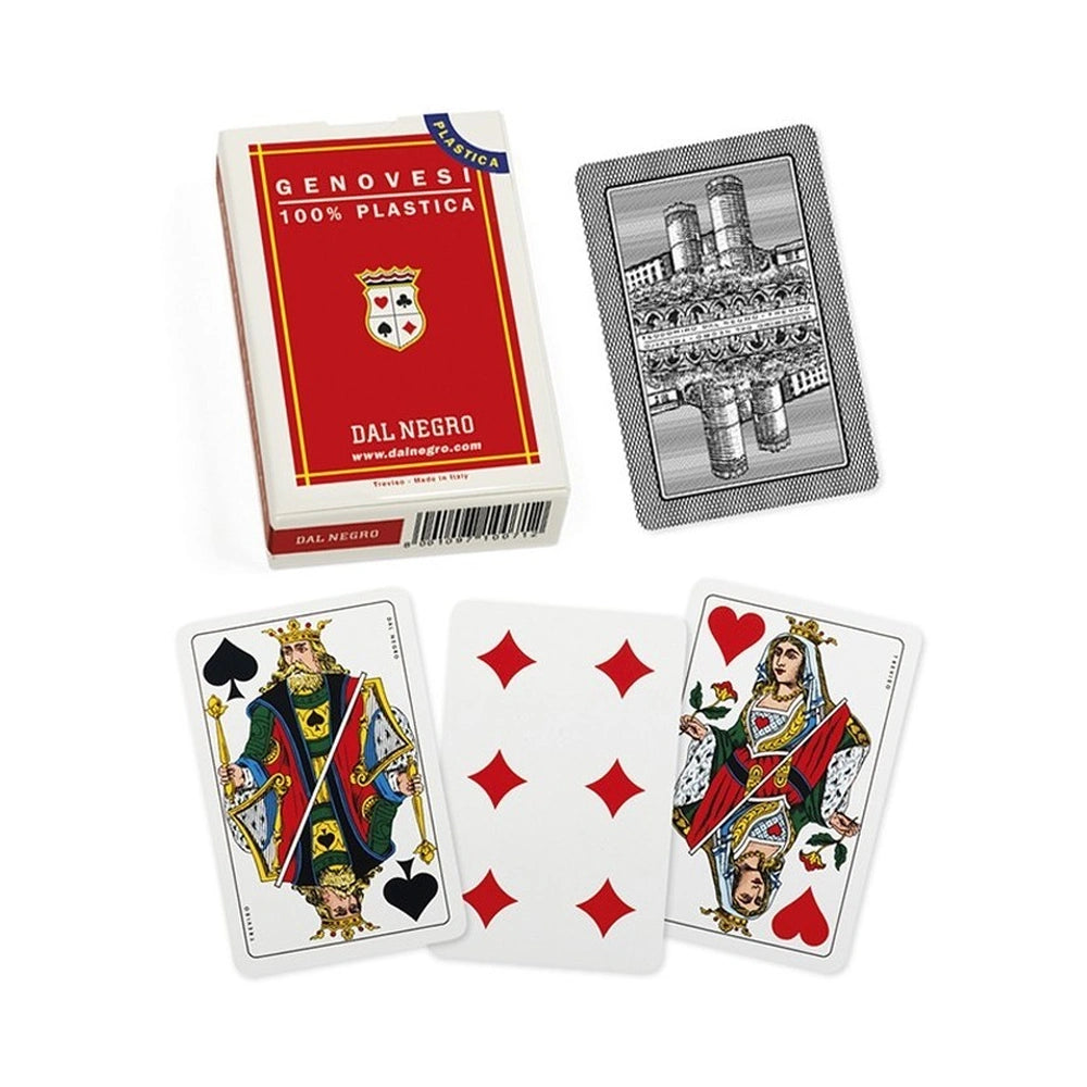 Dal Negro - Juegos de cartas - Barajas italianas Genovesi - 100% plástico - 14+ Años