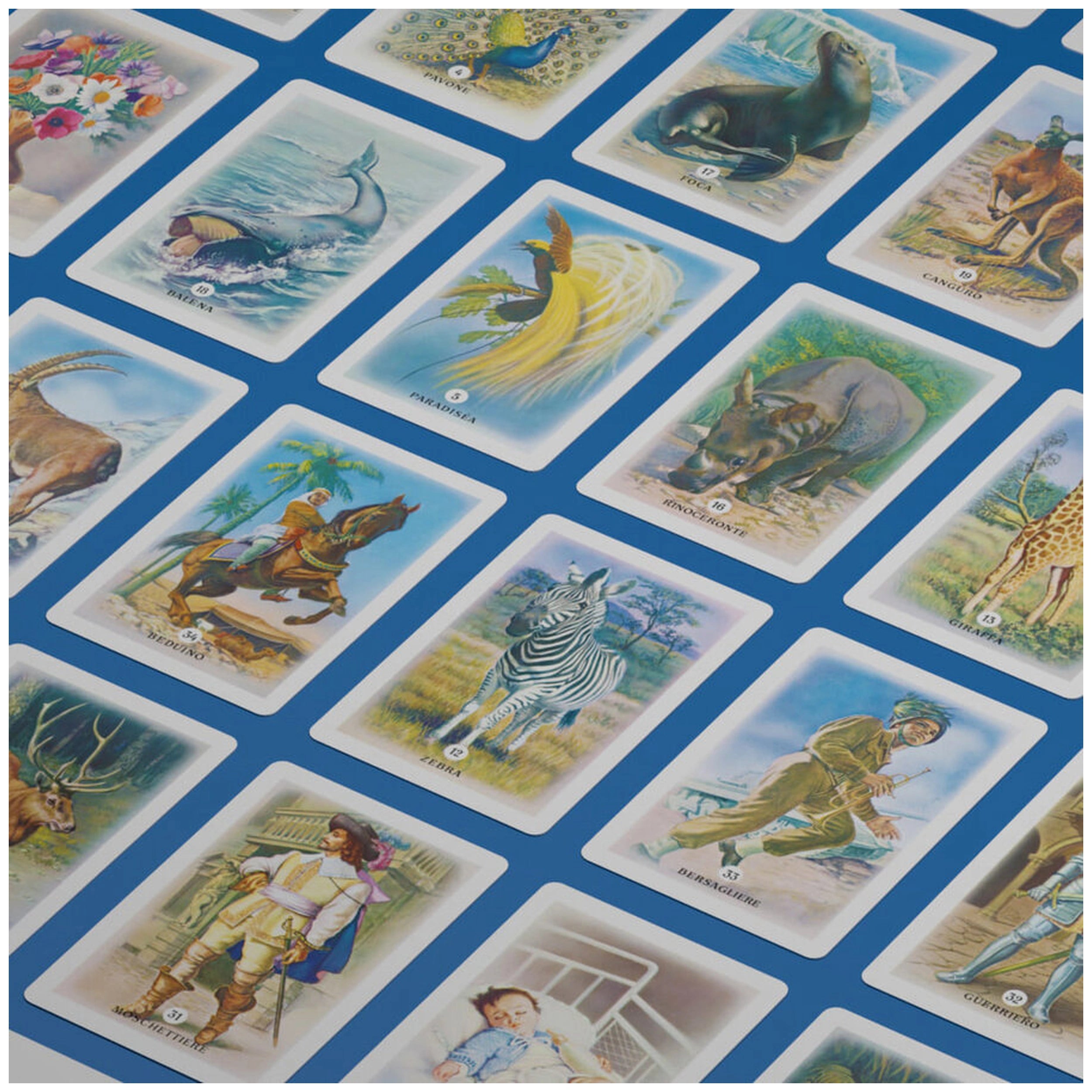 Dal Negro - Il Mercante In Fiera - Blue And Red Deck - 80 Cards
