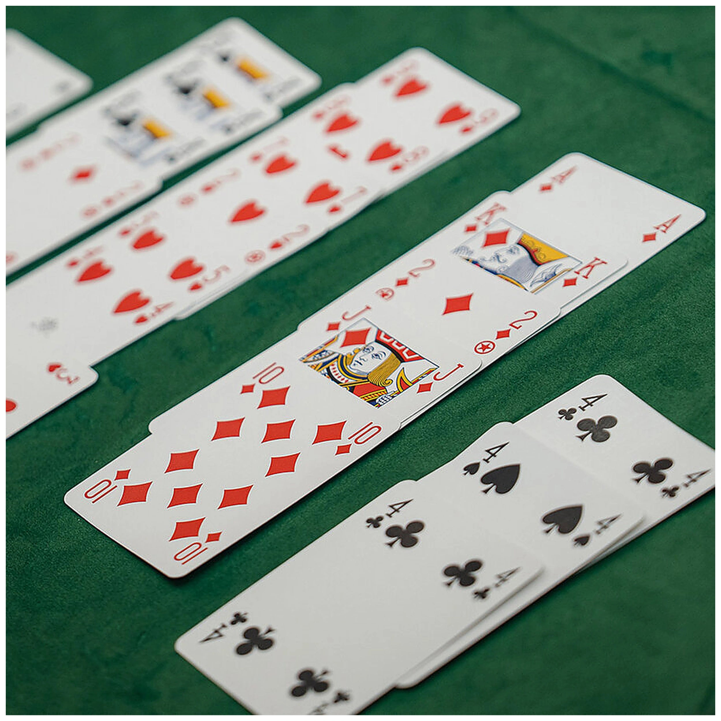 Dal Negro - Premium Burraco Cards - Red And Green Deck - 110 Cards