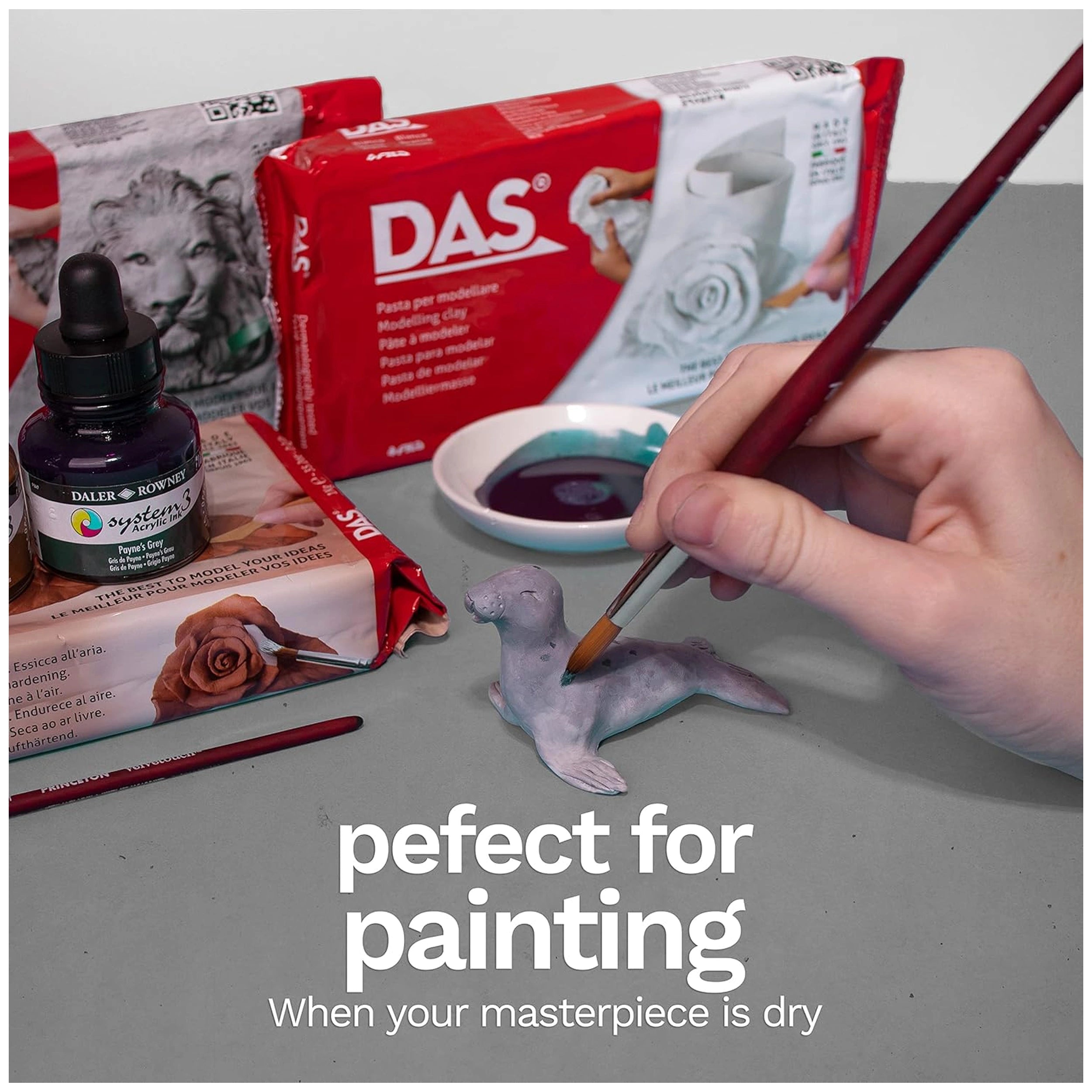 Das Modeling Clay - Terra-Cotta 500 Gr. - Arts & Crafts