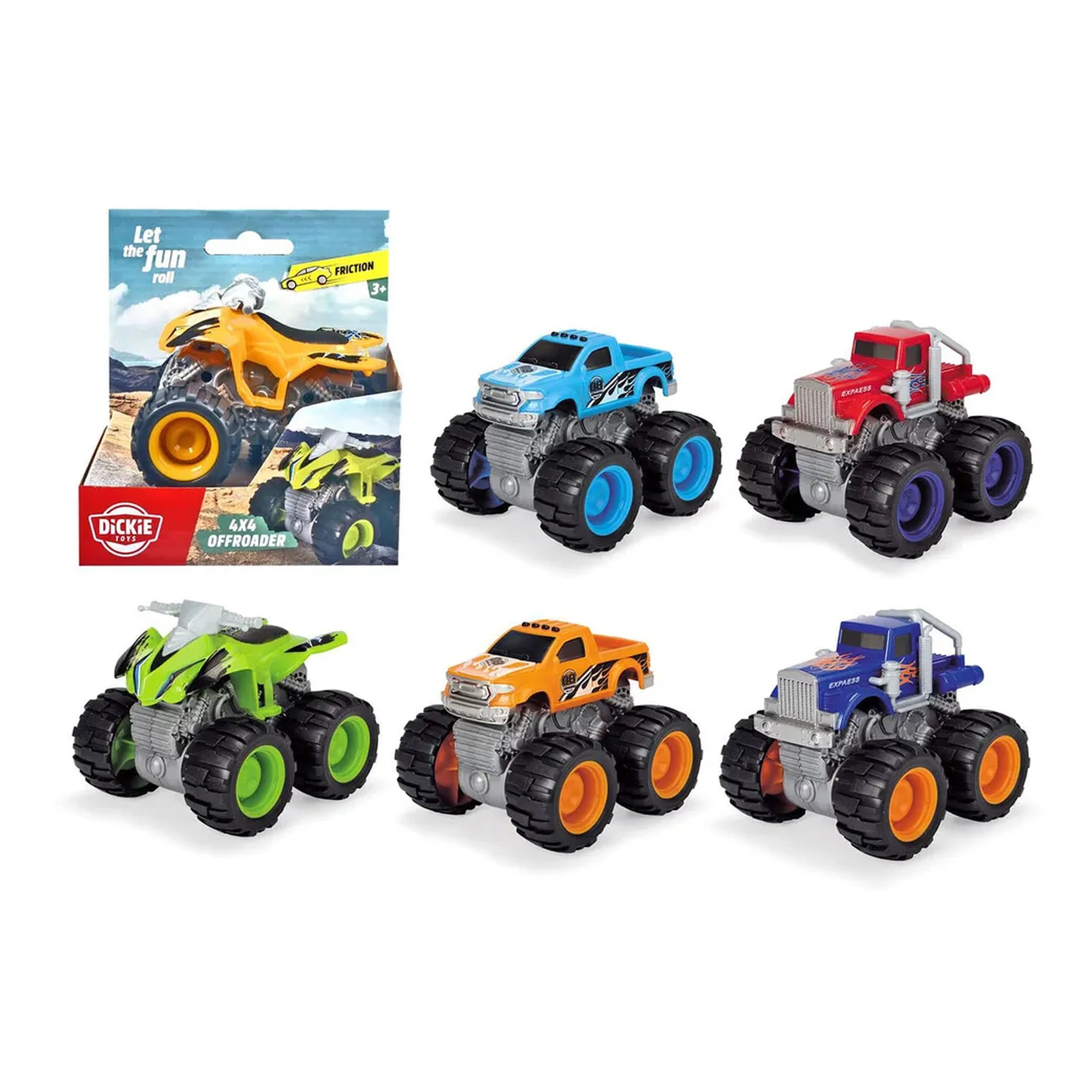 Dickie - Vehículos de Juego Asortidos Offroader 4 X 4