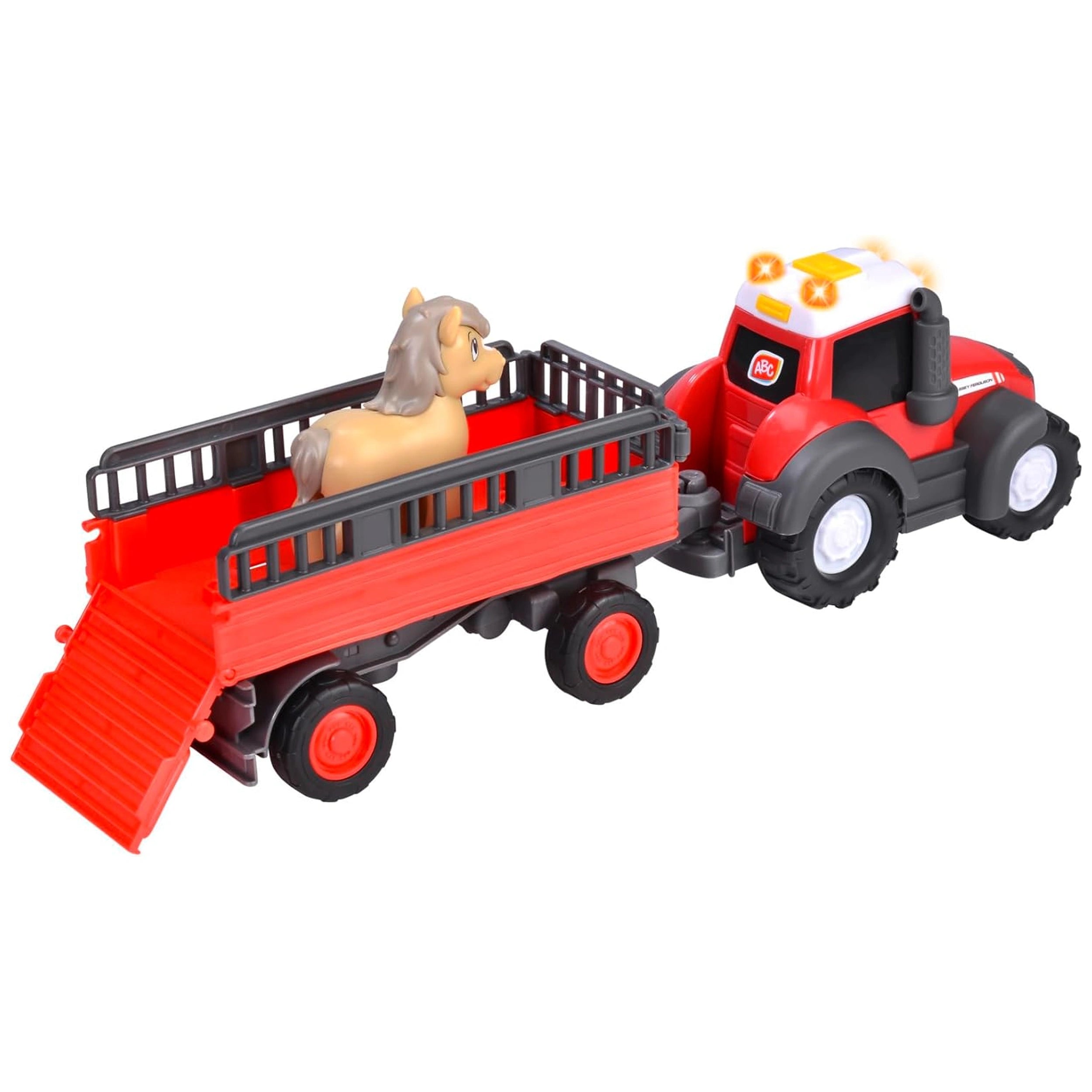 Dickie - ABC Massey Ferguson with Trailer and Horse Play Vehicle