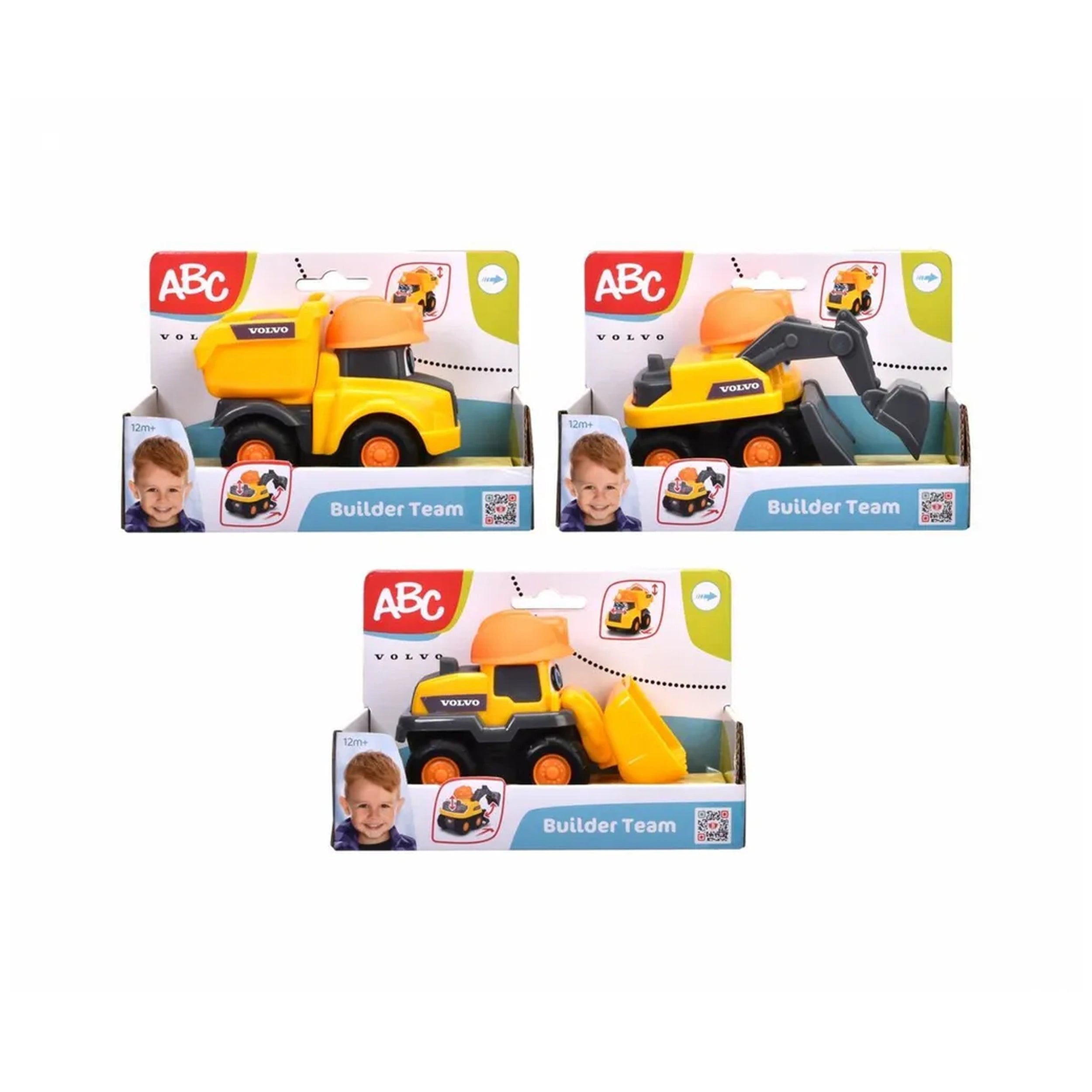 Dickie - Vehículos de Juego del Equipo Constructor Abc Volvo