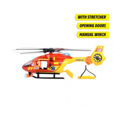 Dickie - Helicóptero Ambulancia Airbus H145 Con Luces Y Sonidos Vehículos de Juego