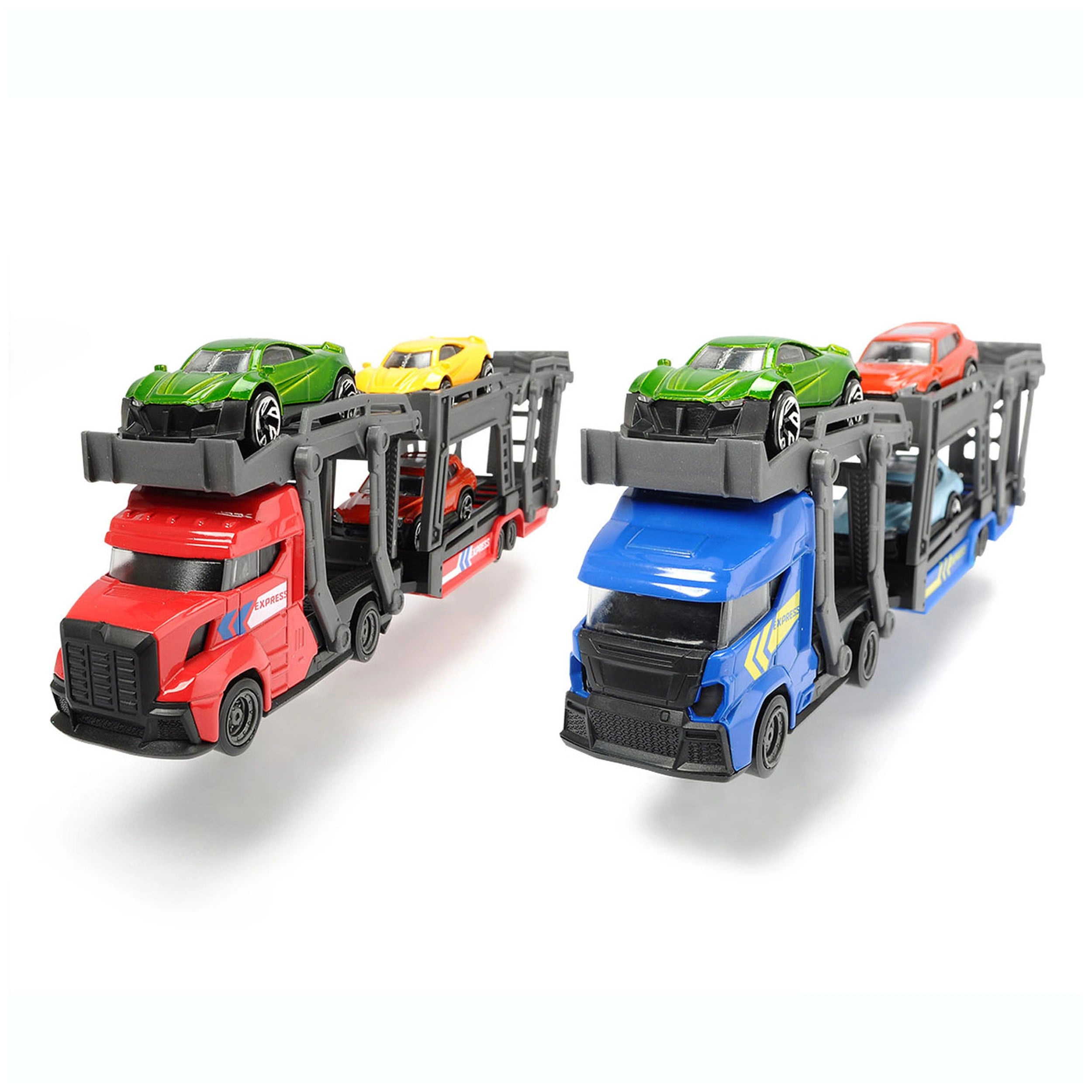 Dickie - Camión Transportador de Coches Deja Que La Diversión Rueda Vehículos de Juego