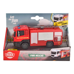 Dickie - Asortimento de Vehículos de Juego de Rescate de Incendios con Luces y Sonidos