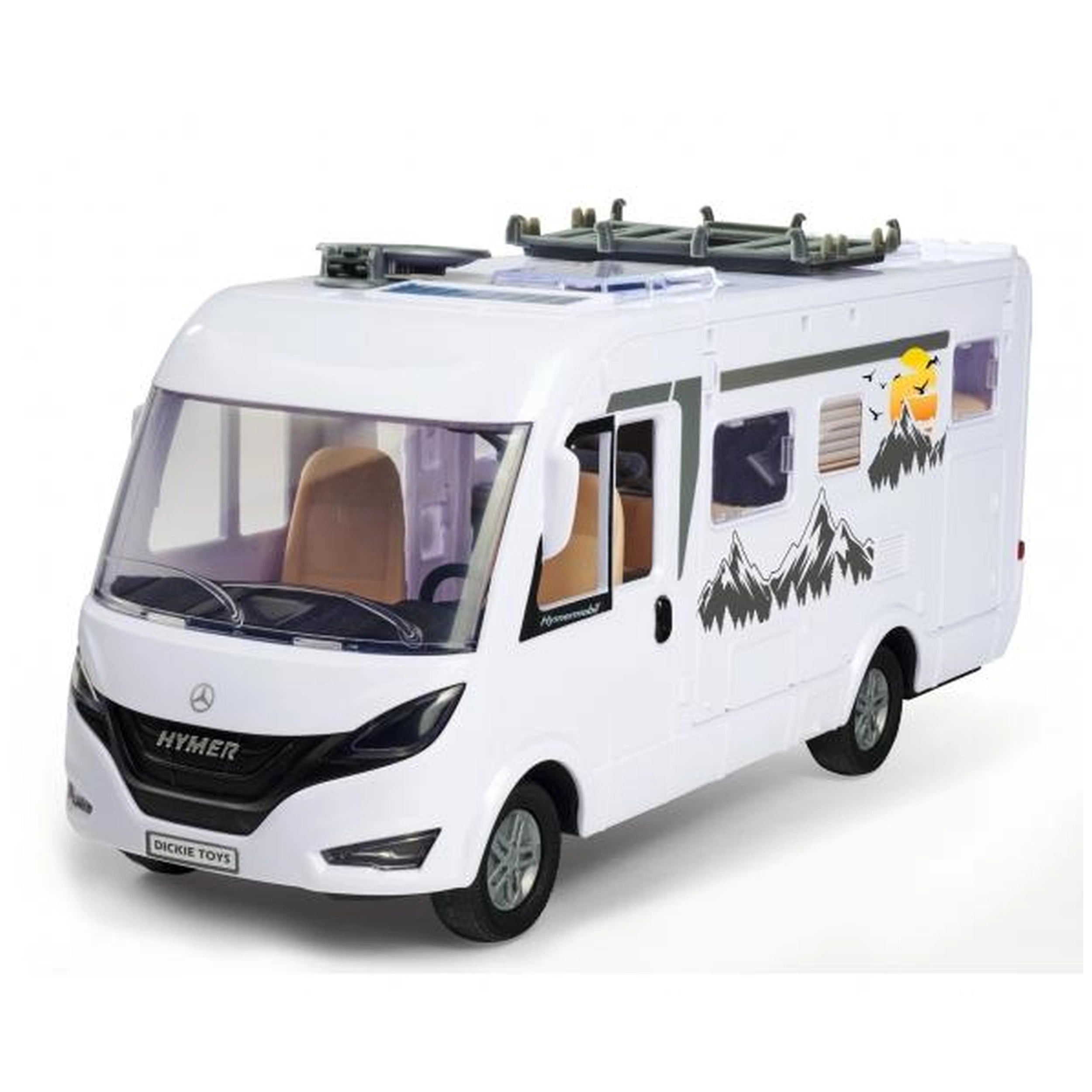 Dickie - Hymer Camper Set de Juego de Vehículos Pop Up