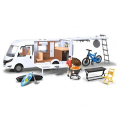 Dickie - Hymer Camper Set de Juego de Vehículos Pop Up
