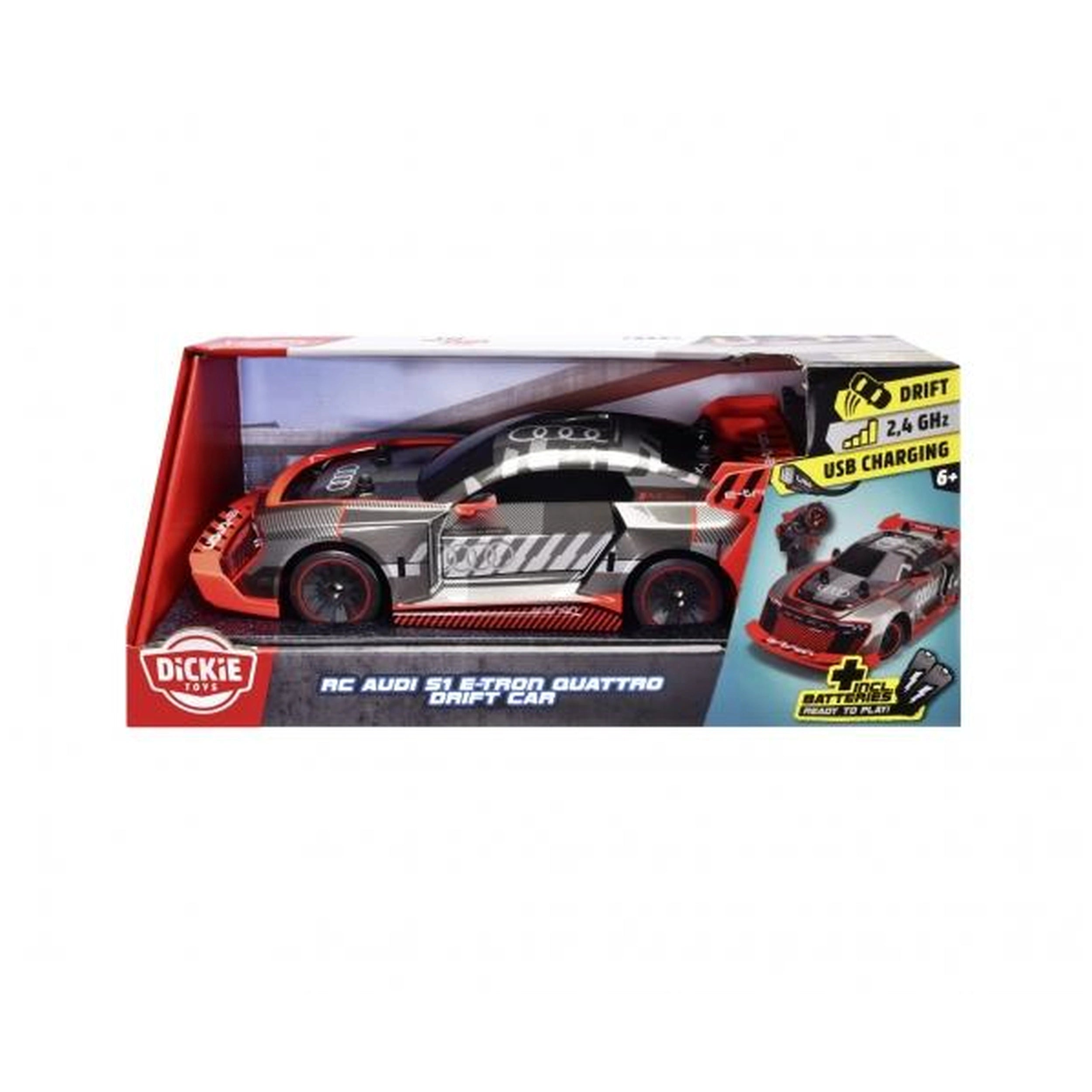 Dickie - Remote Controlled Audi S1 E-Tron Quattro Drift Car Play Vehicles