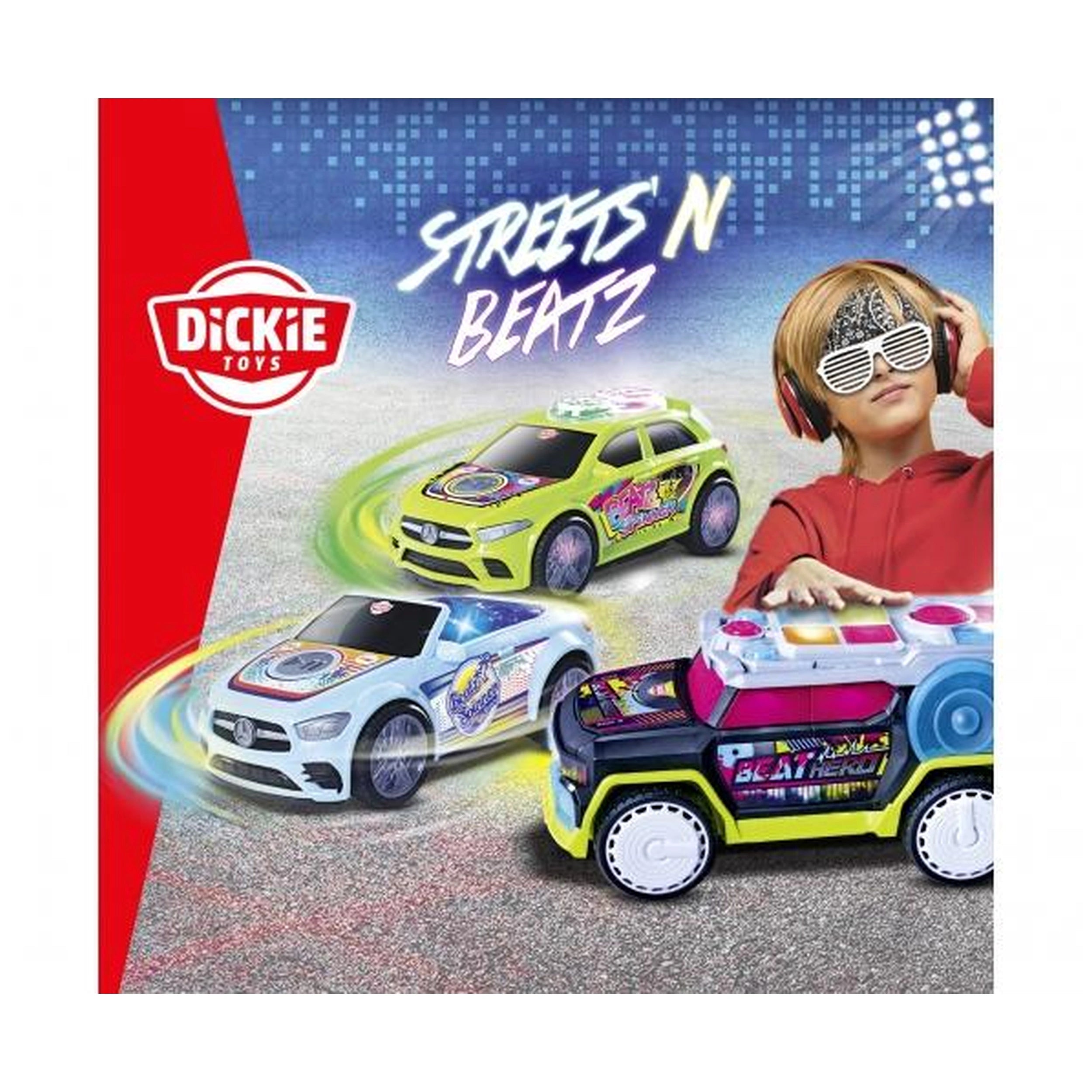 Dickie - Vehículos de Juego Rhythm Patrol Streets con Luces y Sonidos
