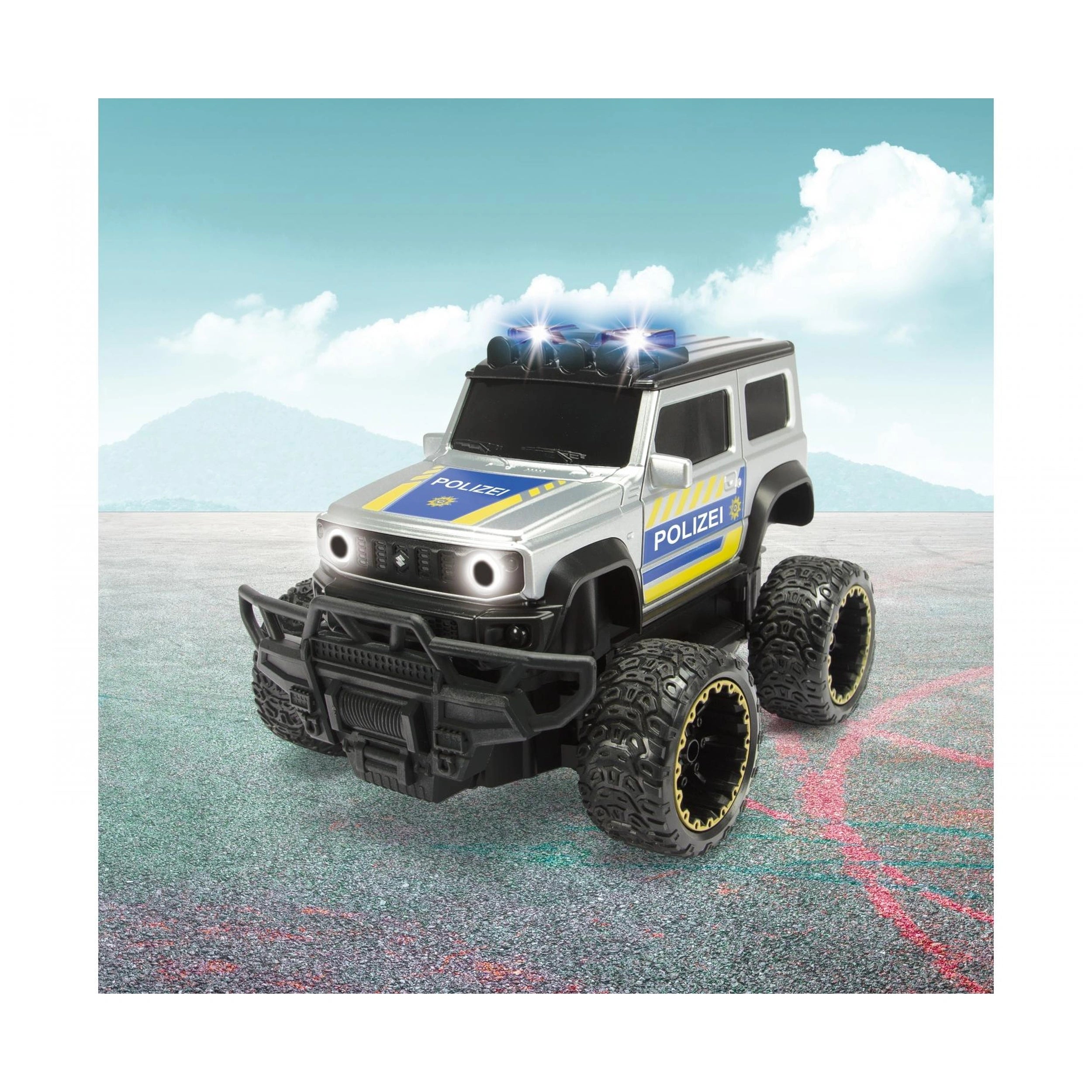 Dickie - Vehículos RC de Policía Suzuki Jimny