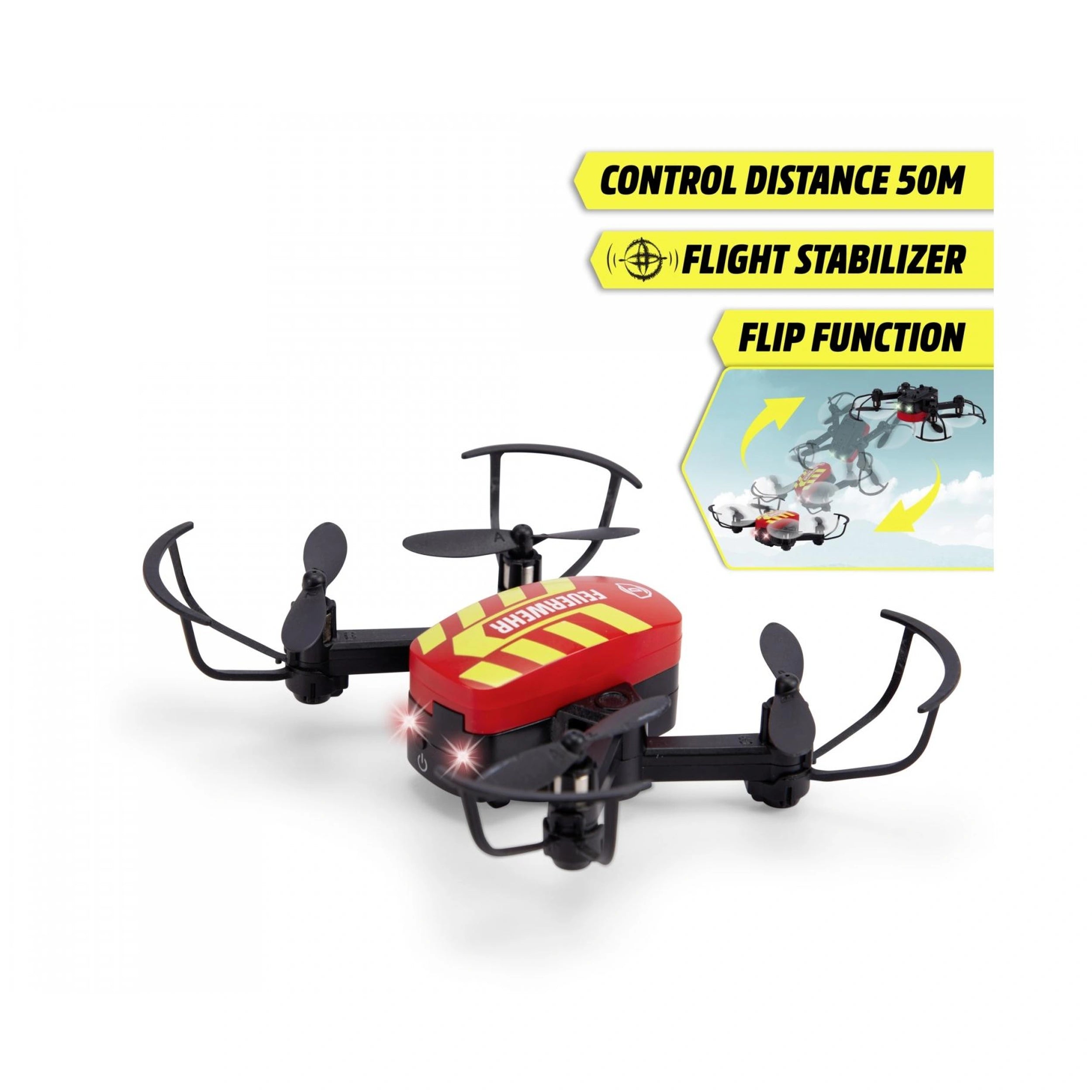 Dickie Toys - Dron de Bomberos RC - Jugar con Vehículos RC