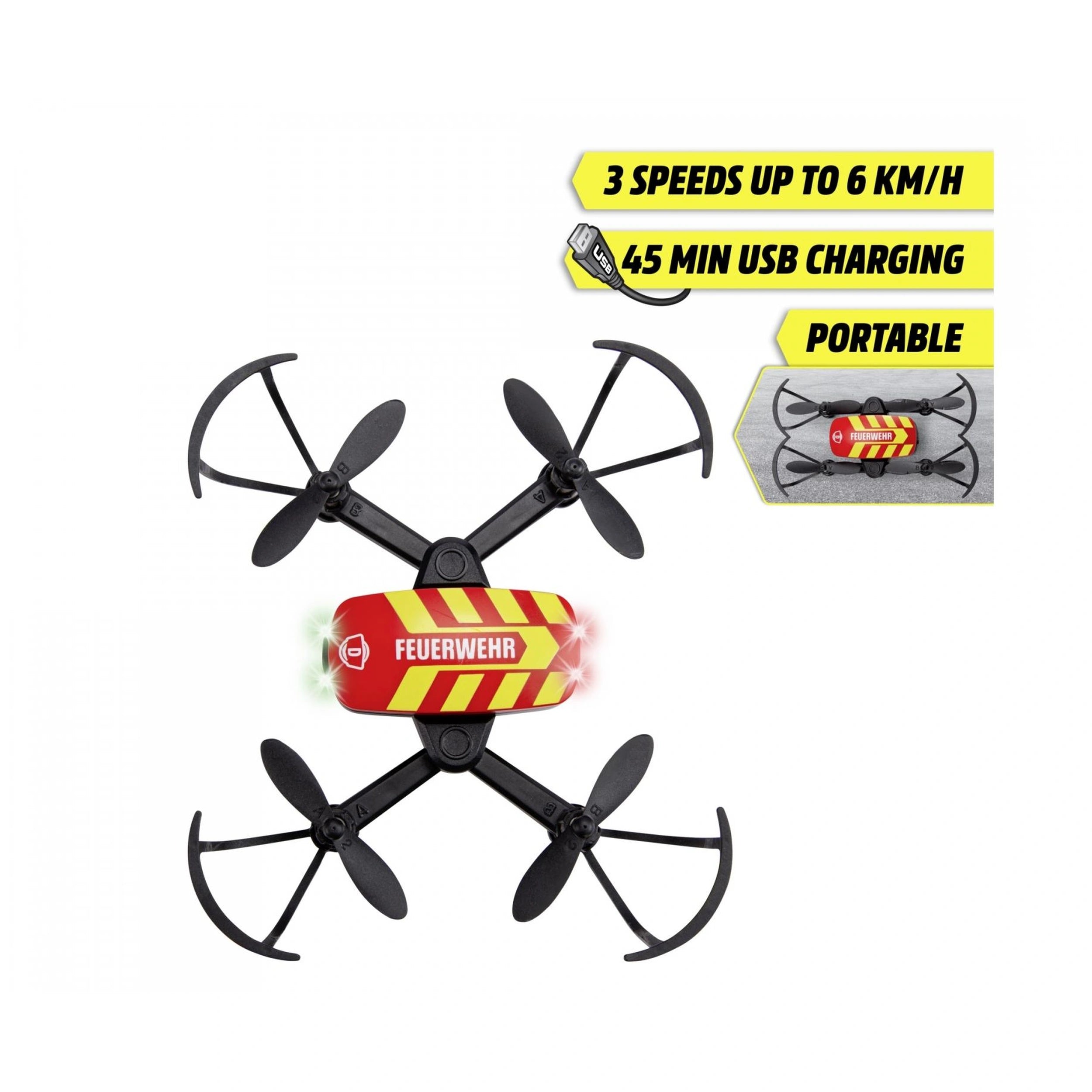 Dickie Toys - Dron de Bomberos RC - Jugar con Vehículos RC
