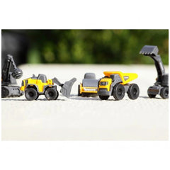 Dickie - Pack de 3 Vehículos de Juego Volvo Micro Builders