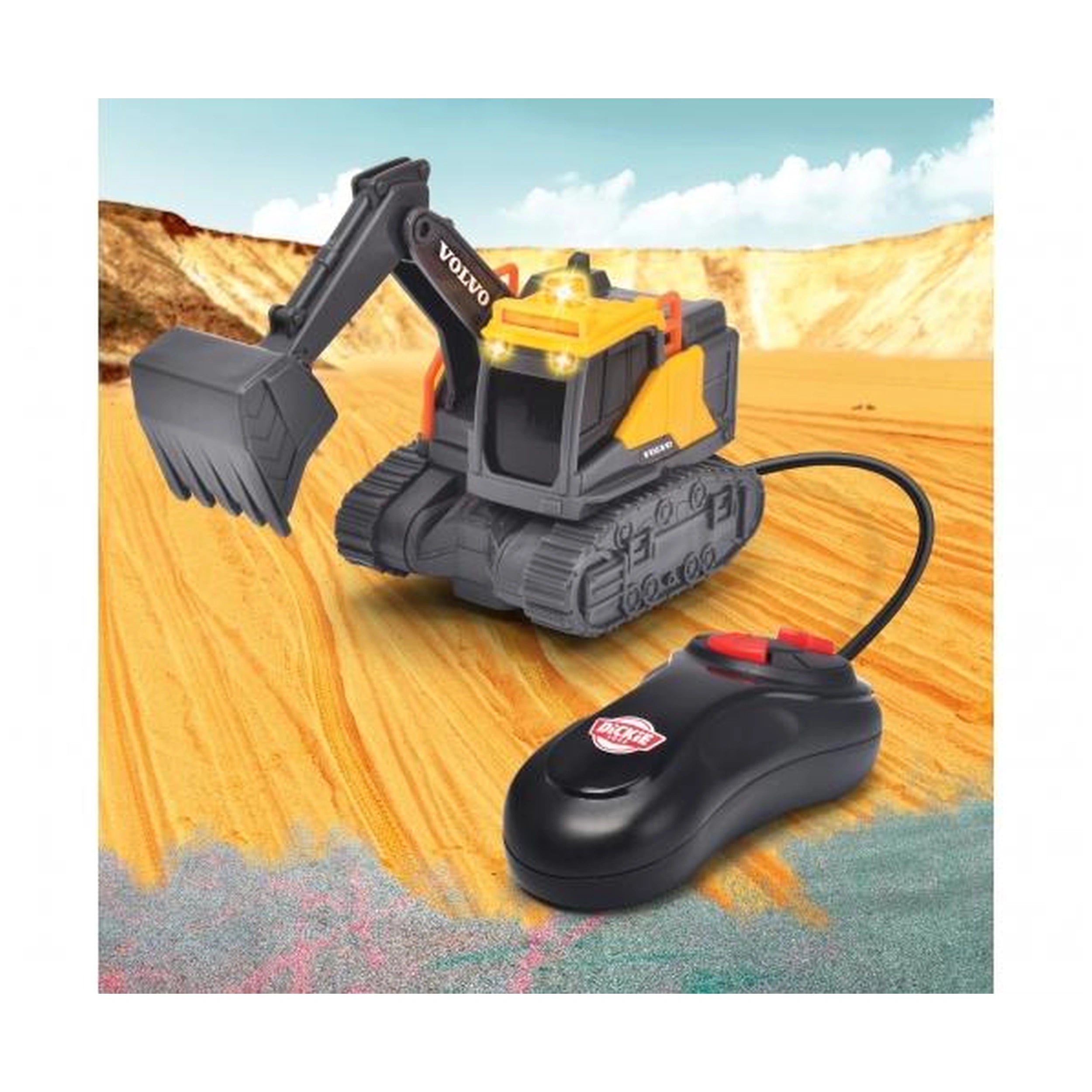 Dickie - Mini Excavadora Teledirigida Volvo Vehículos de Juego