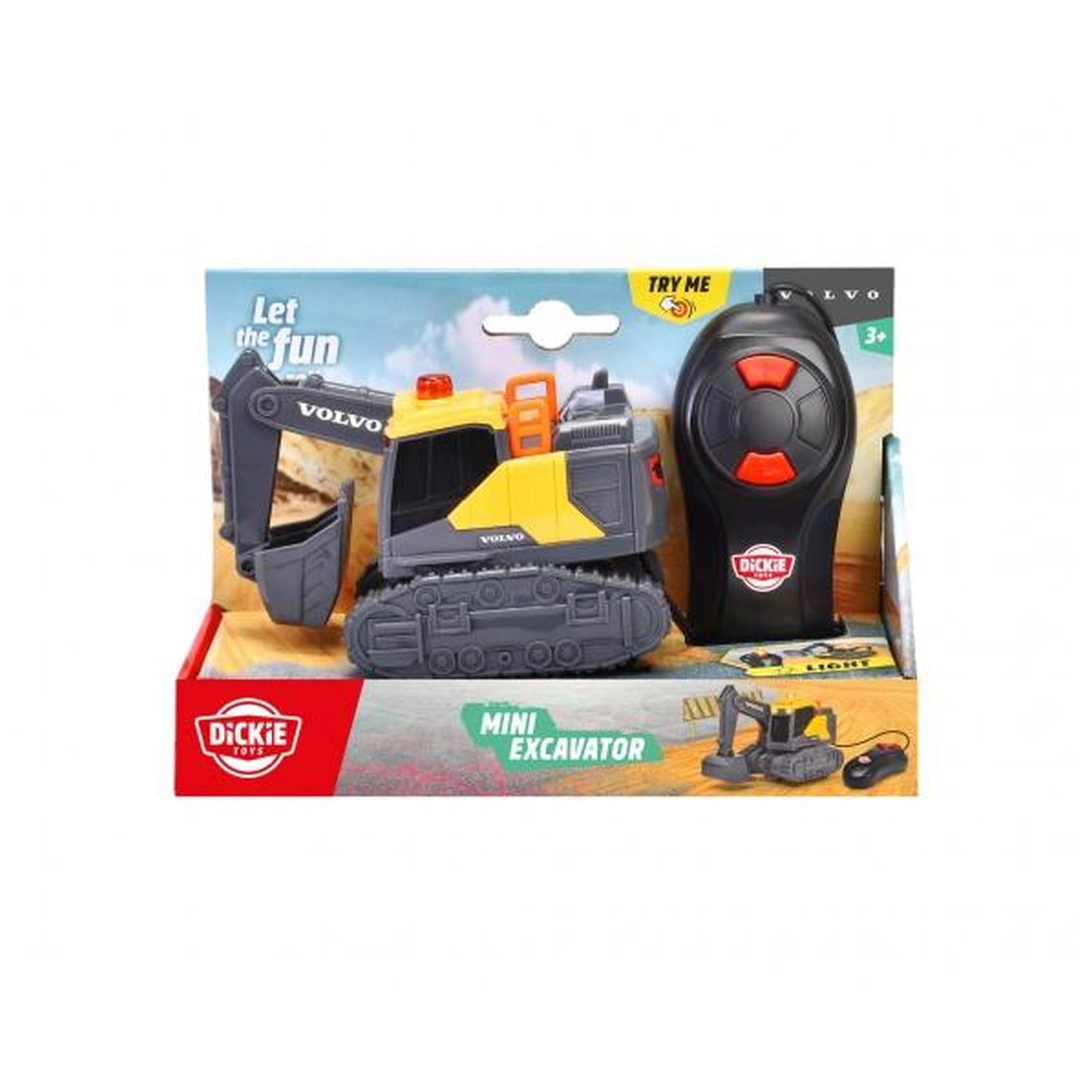Dickie - Mini Excavadora Teledirigida Volvo Vehículos de Juego