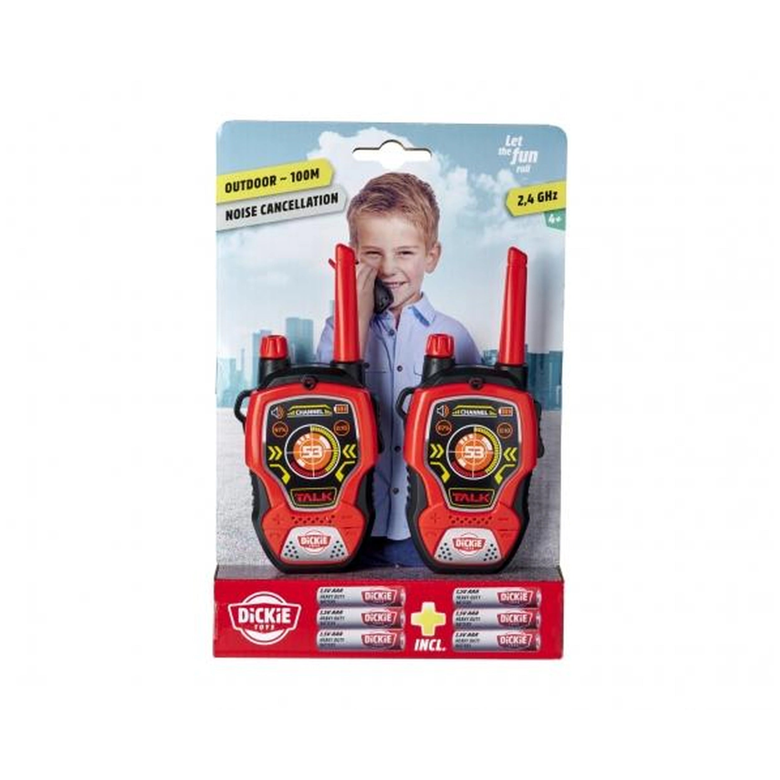 Dickie - Walkie Talkie Fun With Noise Cancellation 2.4 Ghz Outdoor Play Equipment
