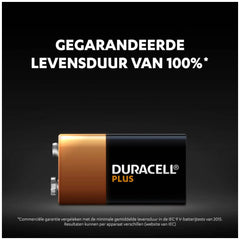 Duracell Plus-9V B1 9 V / Pp3 Battery Alkali-Manganese 9 V 1 Pc(S)