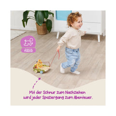 EICHHORN - Carrito de Arrastre Bee Happy - Juguetes de Empujar y Tirar