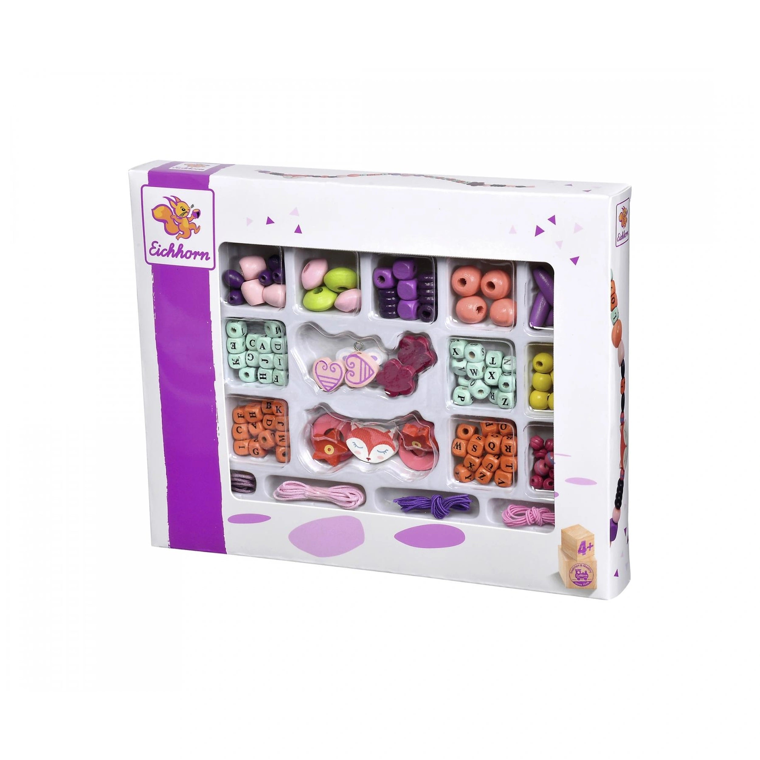 Eichhorn - Juego de cuentas letras - 190 piezas - Manualidades - Manualidades
