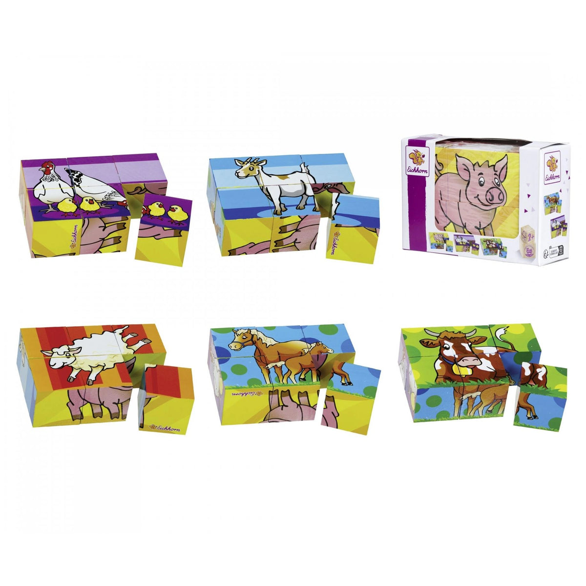 Eichhorn - Block Puzzle - 6 Pcs - Puzzles