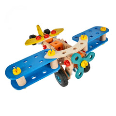 Eichhorn - Set de Construcción 2 en 1 Biplano y Nave Espacial - 4 Años - 58701338