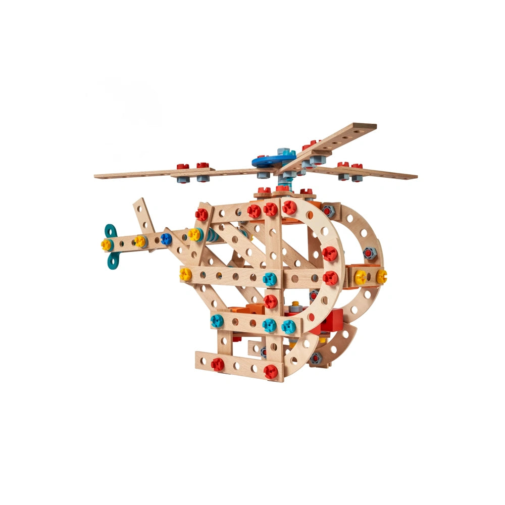 Eichhorn - Set de Construcción 2 en 1 Helicóptero y Barco - 5 Años - 58701369
