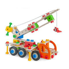 Eichhorn - Camión Grúa Constructor 4 en 1 - 170 Piezas - Juguetes de Set de Construcción - Juguetes de Set de Construcción