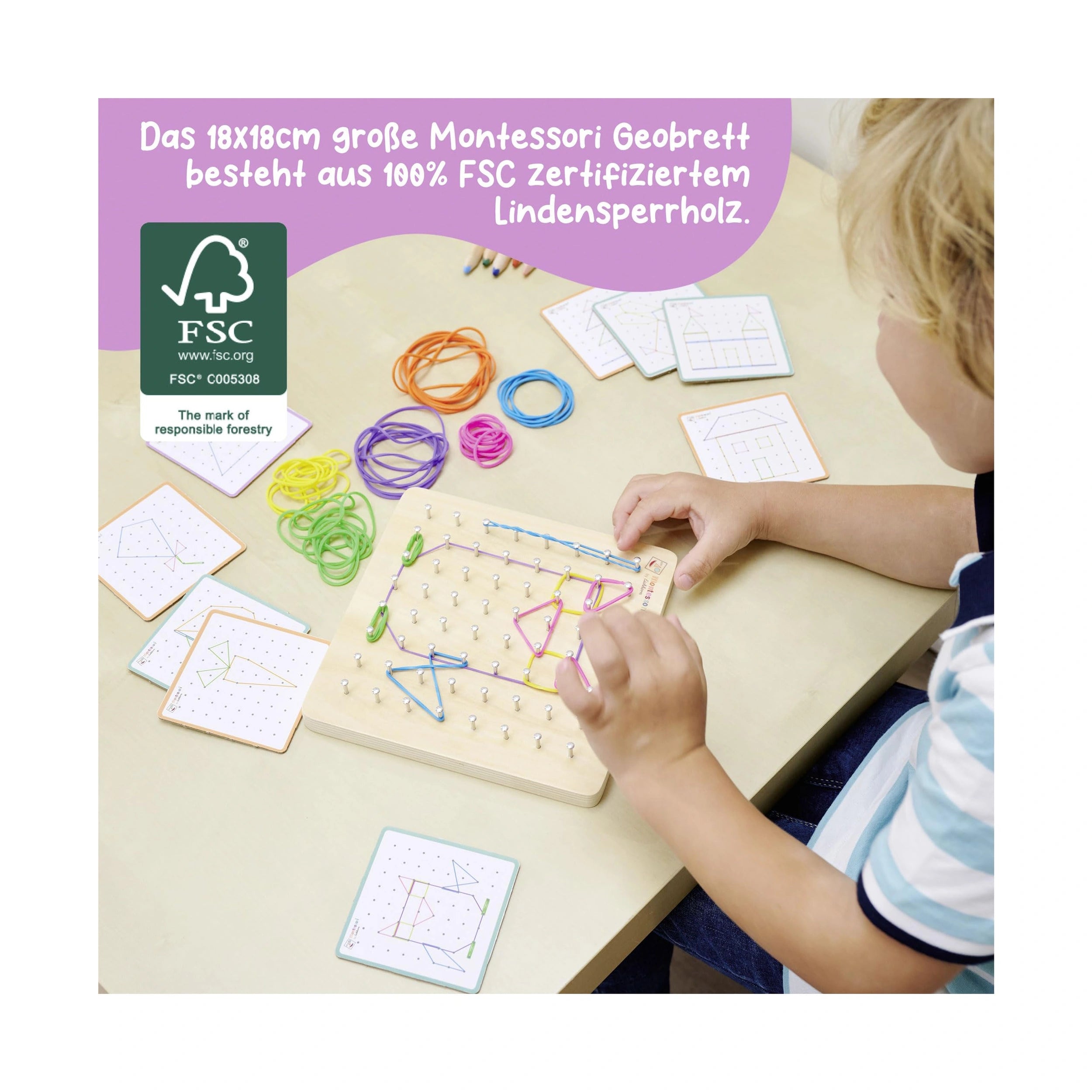 Eichhorn - Montessori Geometry Board - Educational Toys