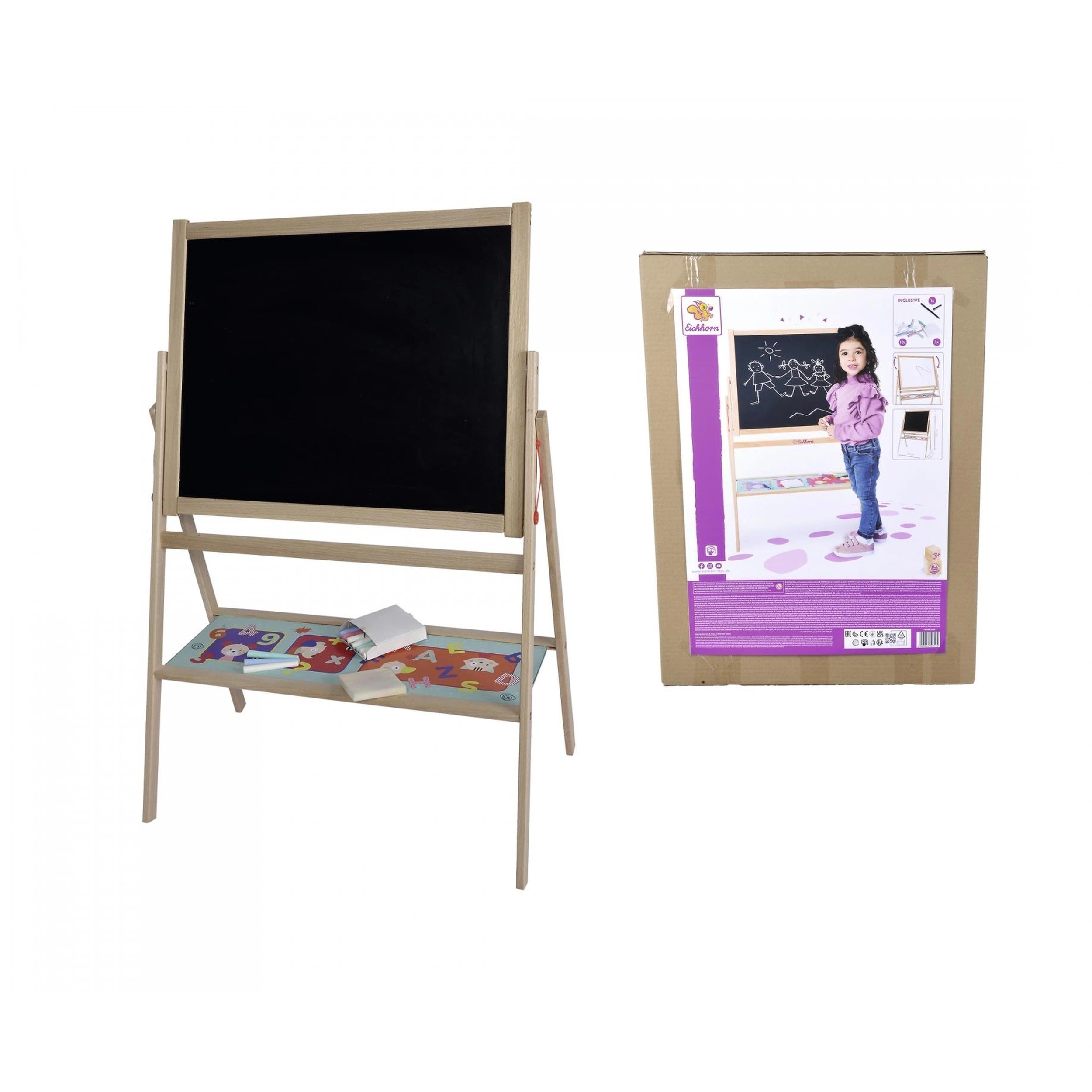 Eichhorn - Standing Blackboard with Chalks - Educational Toys - Educational Toys