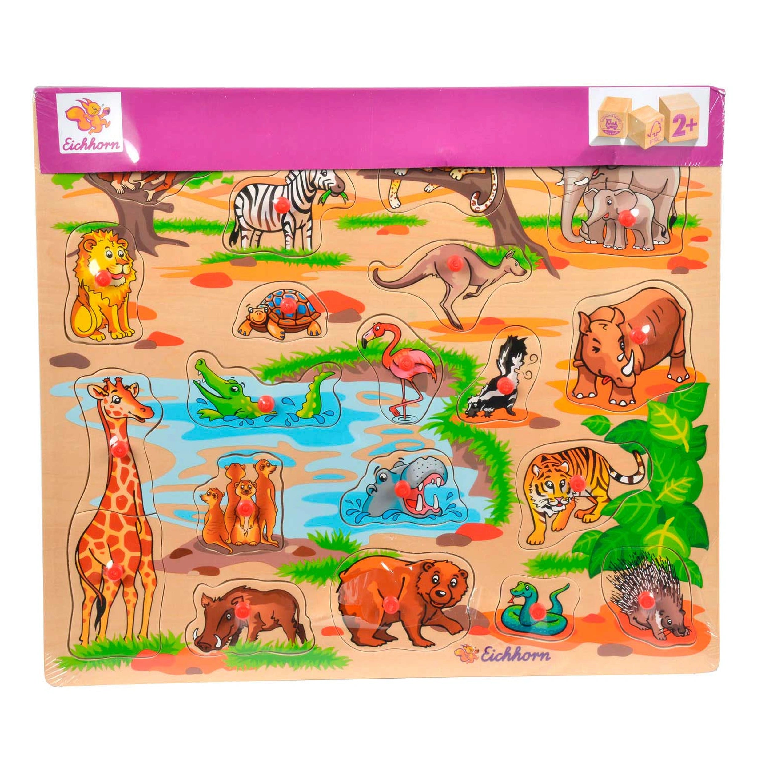 Eichhorn - Rompecabezas Mega Stud de Madera - Puzzles