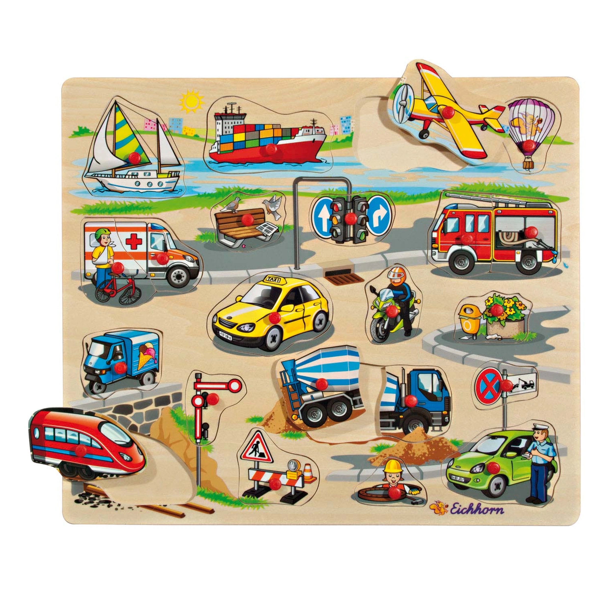 Eichhorn - Rompecabezas Mega Stud de Madera - Puzzles