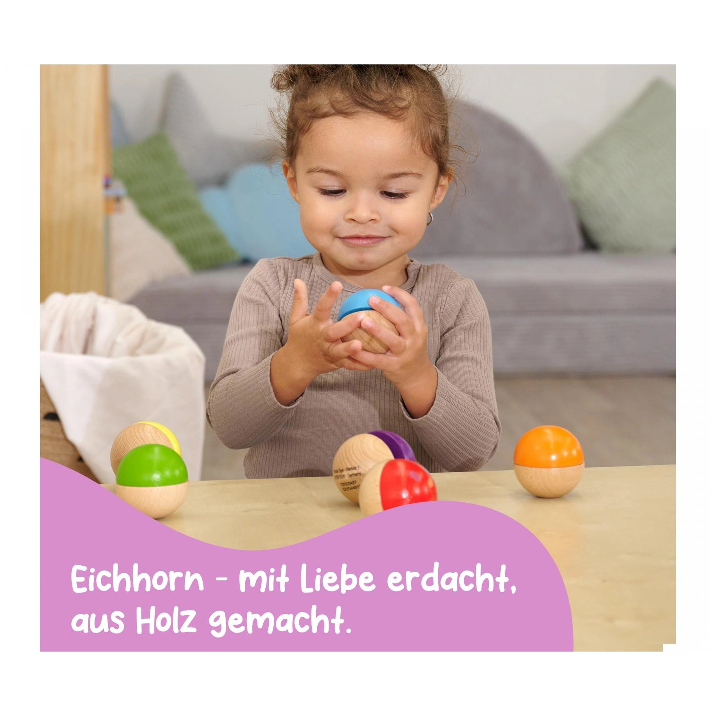 Eichhorn - Wooden Music Balls - 6 Pcs - Baby Activity Toys