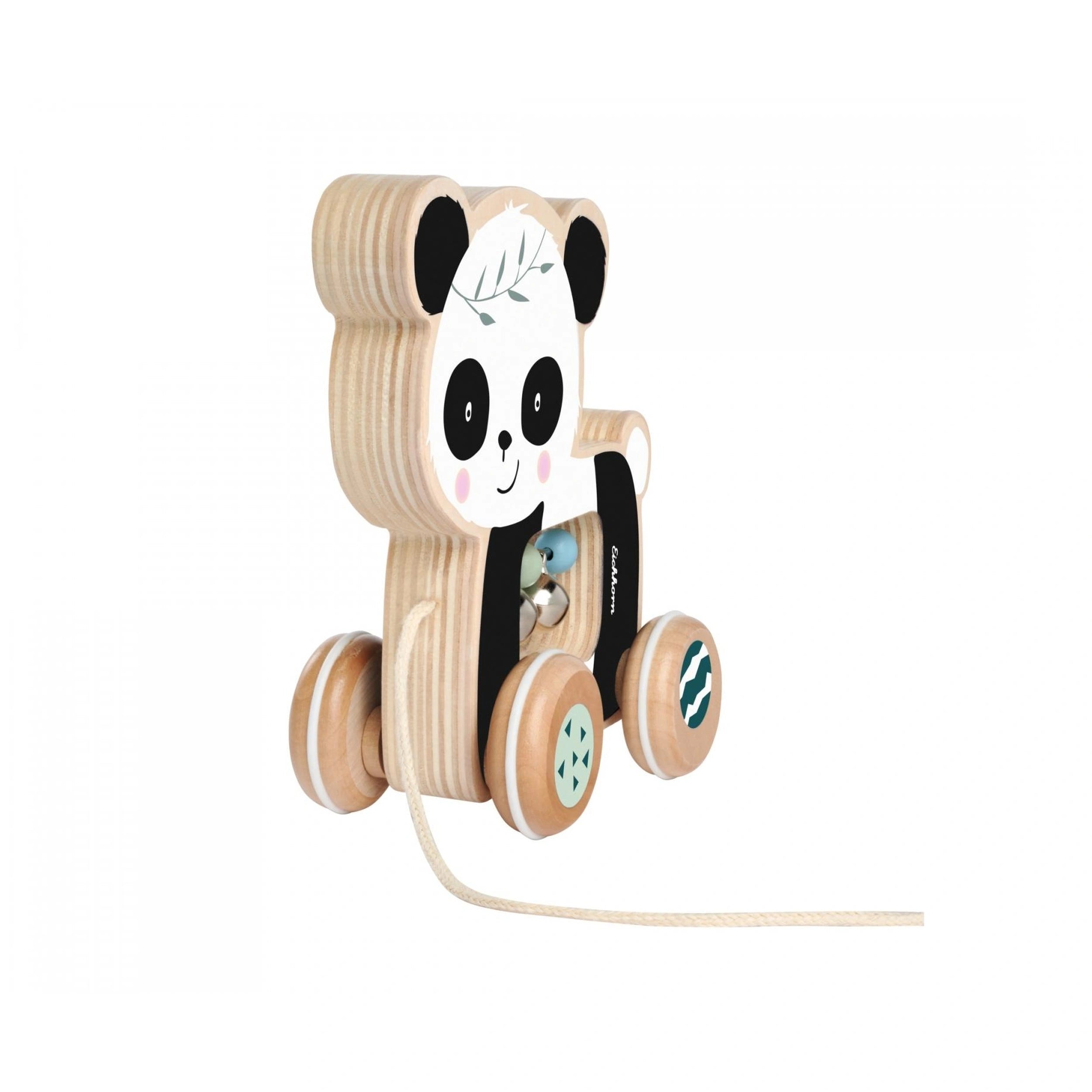 Eichhorn - Animal de Tirar de Madera Panda - Juguetes de Empujar y Tirar