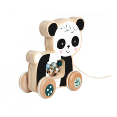 Eichhorn - Animal de Tirar de Madera Panda - Juguetes de Empujar y Tirar