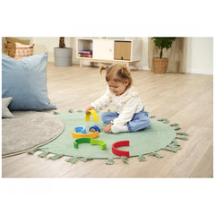 Eichhorn - Arcoíris de Madera Apilable - 8 Piezas - Juguetes de Actividad para Bebés - Juguetes de Actividad para Bebés