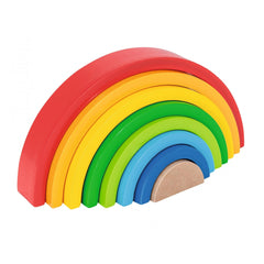 Eichhorn - Arcoíris de Madera Apilable - 8 Piezas - Juguetes de Actividad para Bebés - Juguetes de Actividad para Bebés