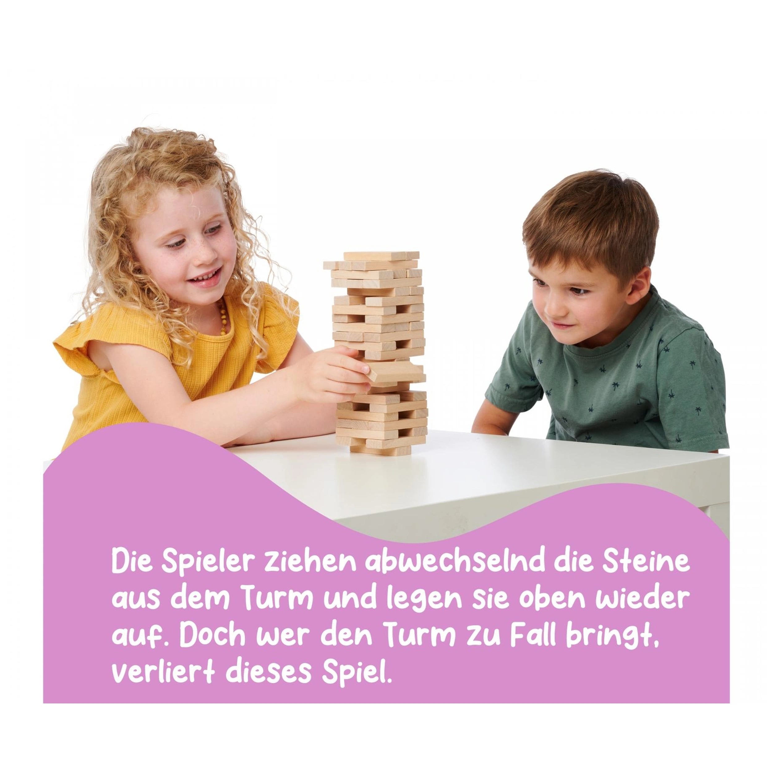 Eichhorn - Torre de Apilamiento de Madera - 54 Piezas - Juegos de Mesa - Juegos de Mesa